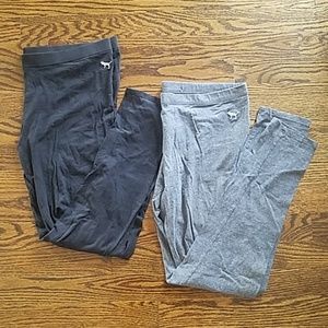 SET OF TWO Victoria's Secret Pink Leggings